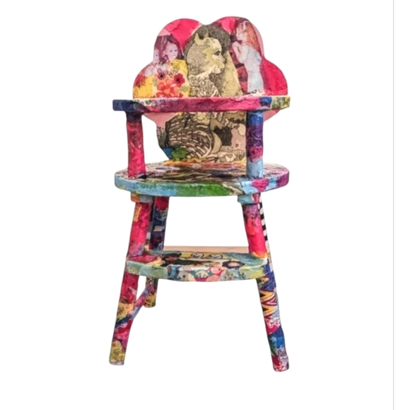 JENNIFER EVE ART Other - OOAK Handcrafted wood highchair. Signed original one of a kind art
